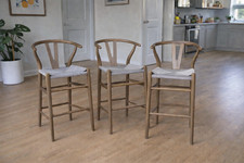 Wishbone Bar Stools Set of 3