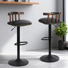 2x Swivel Bar Stools Tall