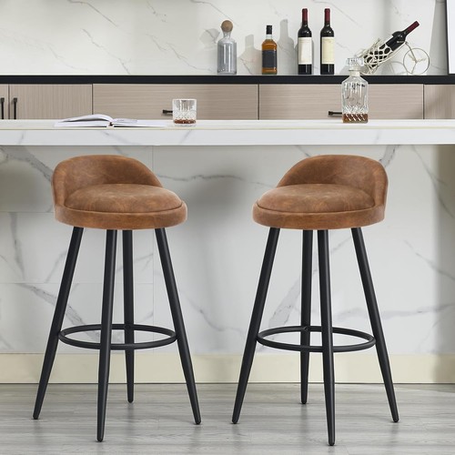 2pcs low back barstools - 2pcs,
