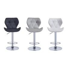 Set of 2 Barstools Swivel