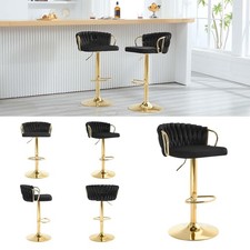1/2/4pcs Velvet Bar Stools