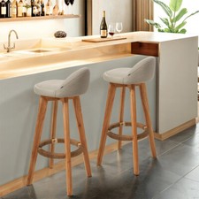 2pcs Low Back Barstools Chair
